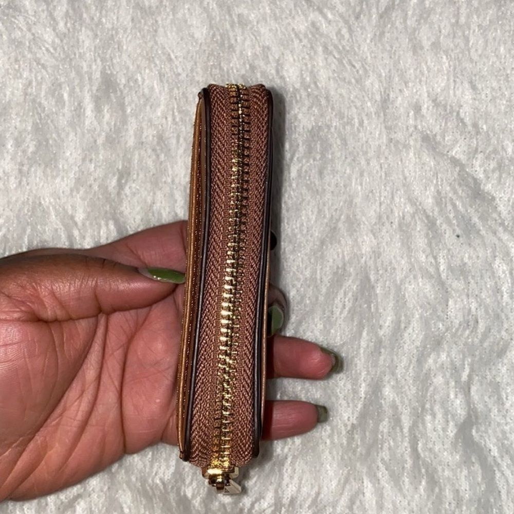 Michael Kors Brown Croc-Embossed Wallet - Picture 4 of 6